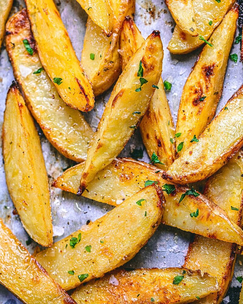 Oven Roasted Potato Wedges by sculptedkitchen | The Feedfeed