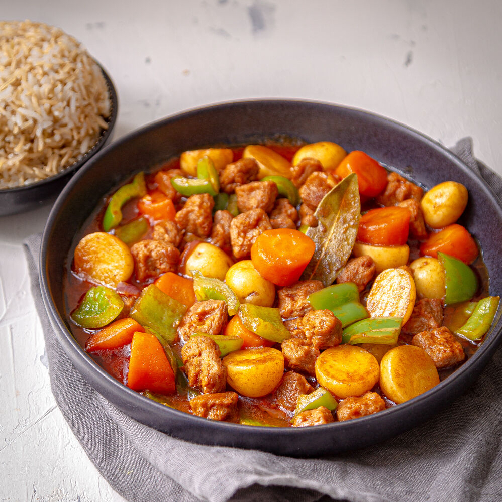 SOYA CHUNKS AFRITADA FILIPINO STEW VG GF By Isabella akshay soya-chunks-afritada-filipino-stew-vg-gf-by-isabella-akshay