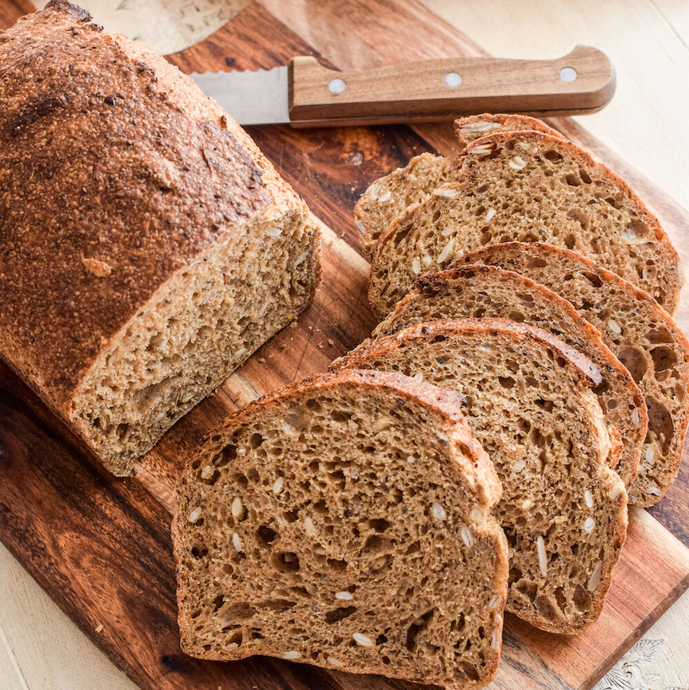 WholeGrain Sourdough Sandwich Bread Recipe The Feedfeed
