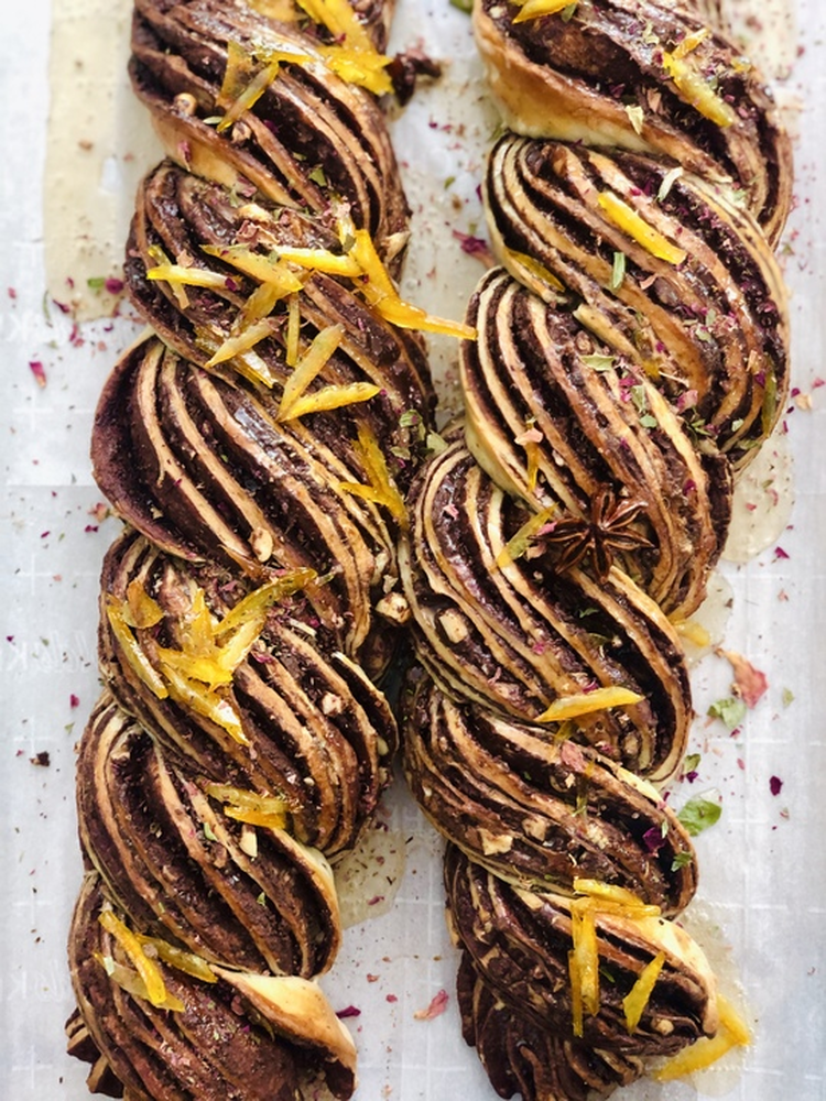 Chocolate Ganache and Candied Orange Babka The Feedfeed