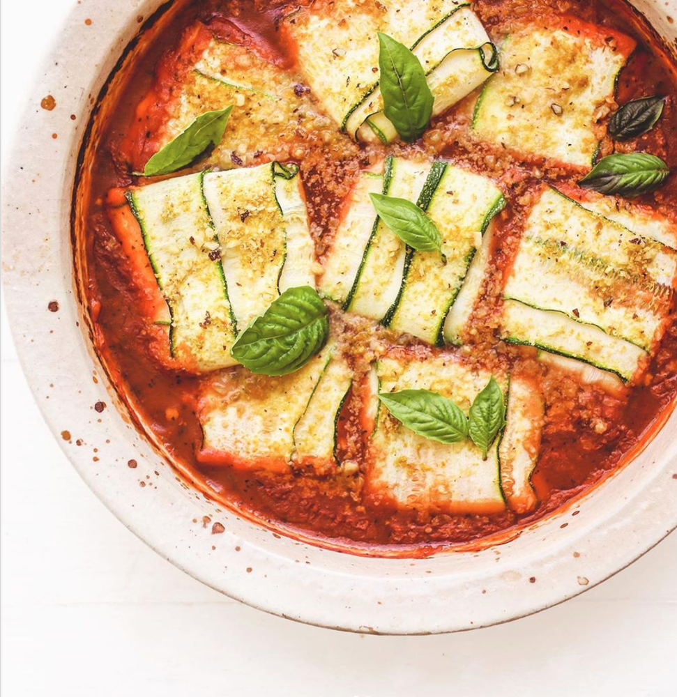 Baked Vegan Ricotta Stuffed Zucchini Recipe | The Feedfeed