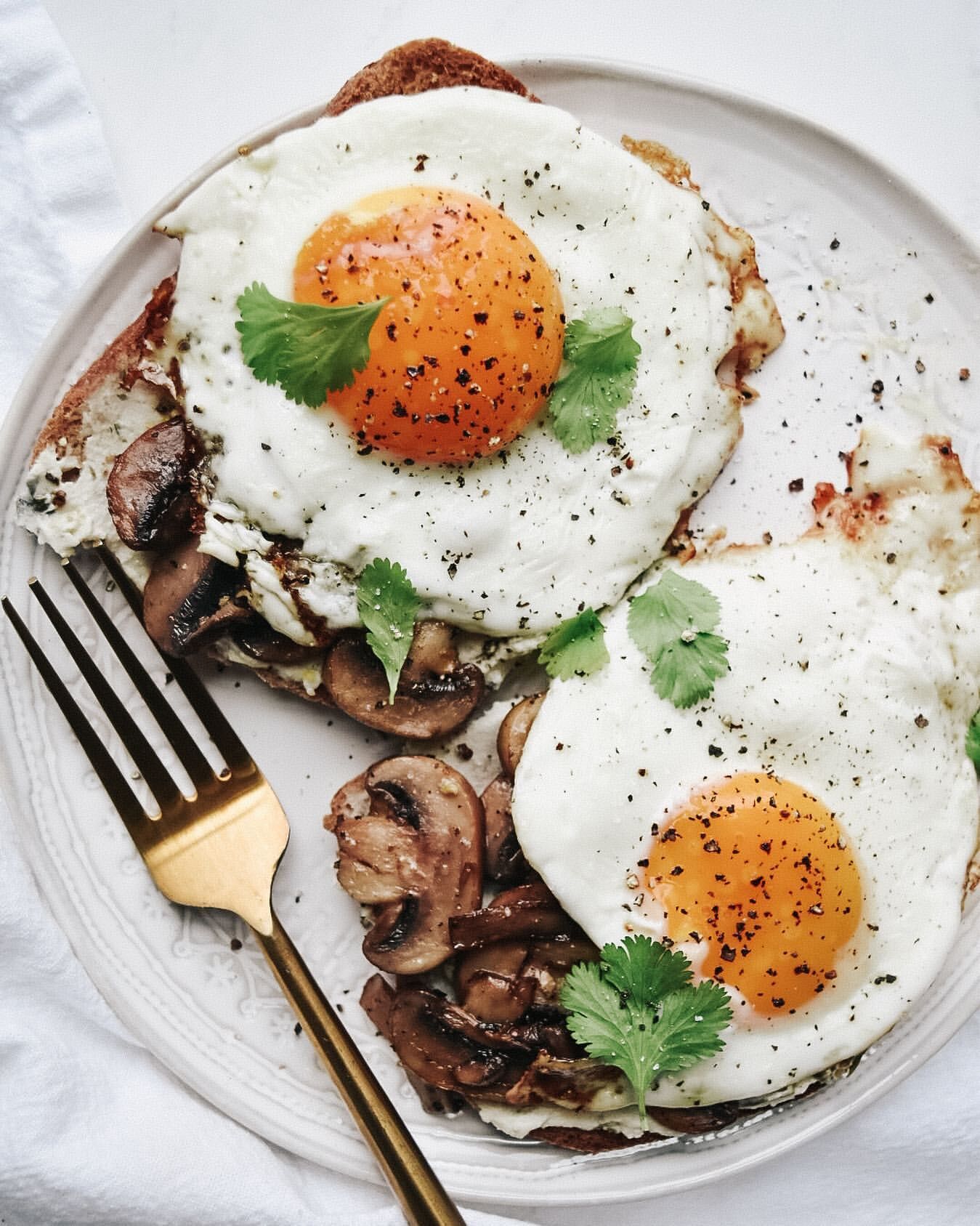 Mushroom and Egg Toast Recipe The Feedfeed