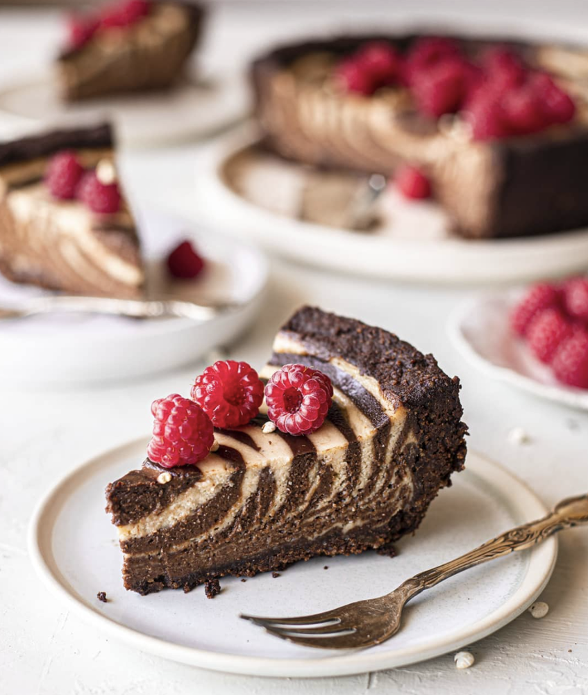 Chocolate Swirl Vegan Cheesecake Recipe The Feedfeed