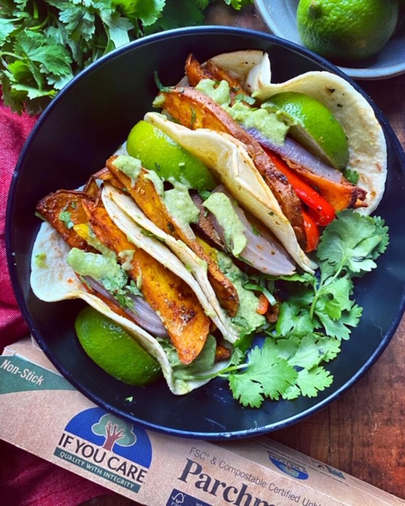 Sweet Potato Fajitas with Creamy Avocado Sauce Recipe The Feedfeed