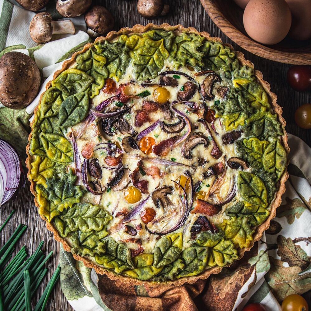 Bacon, Mushroom and Onion Quiche Recipe The Feedfeed