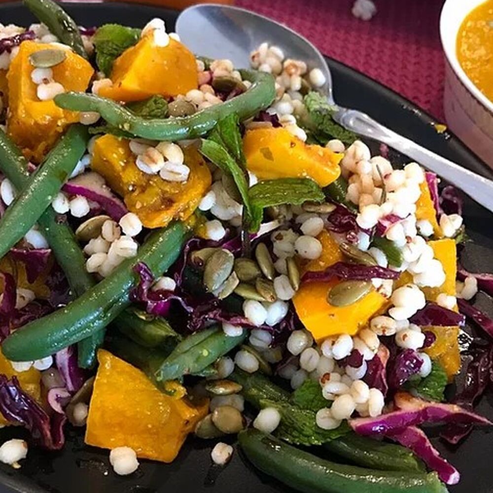 Roast Pumpkin and Barley Salad Recipe The Feedfeed