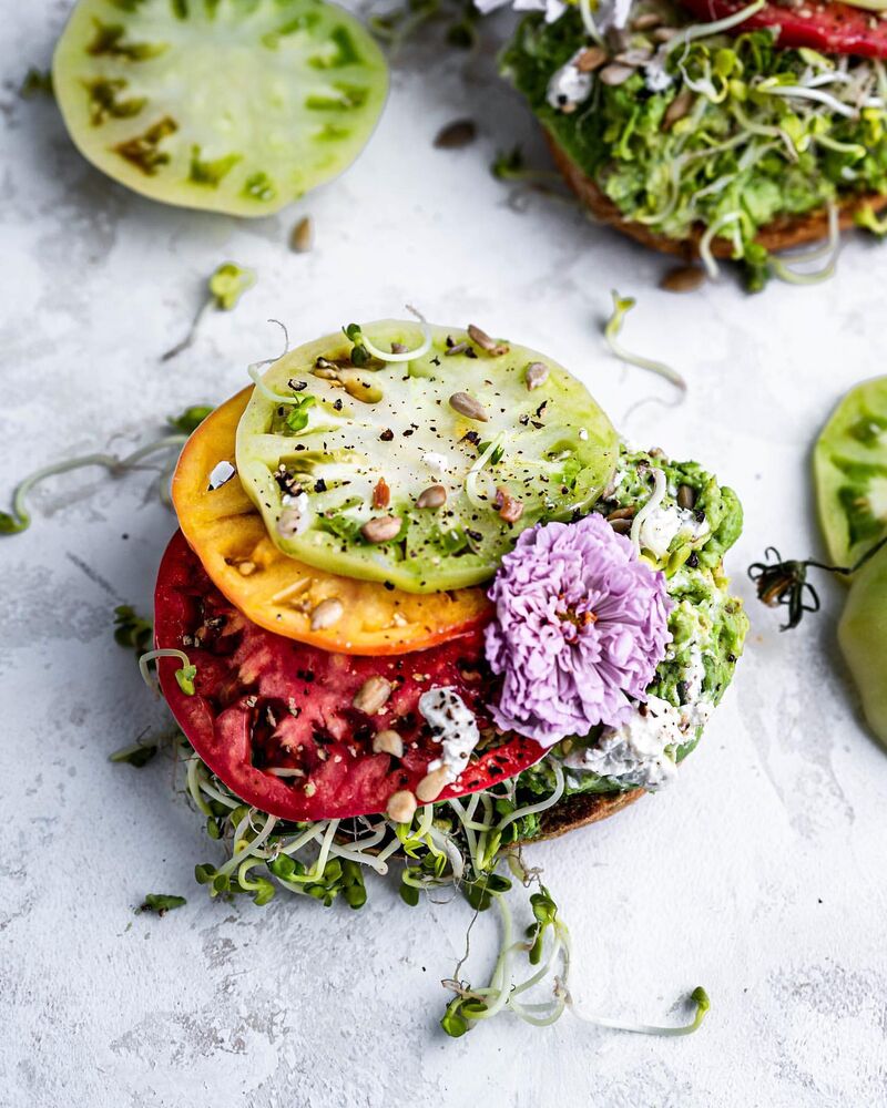 Heirloom Tomato Toast Recipe The Feedfeed