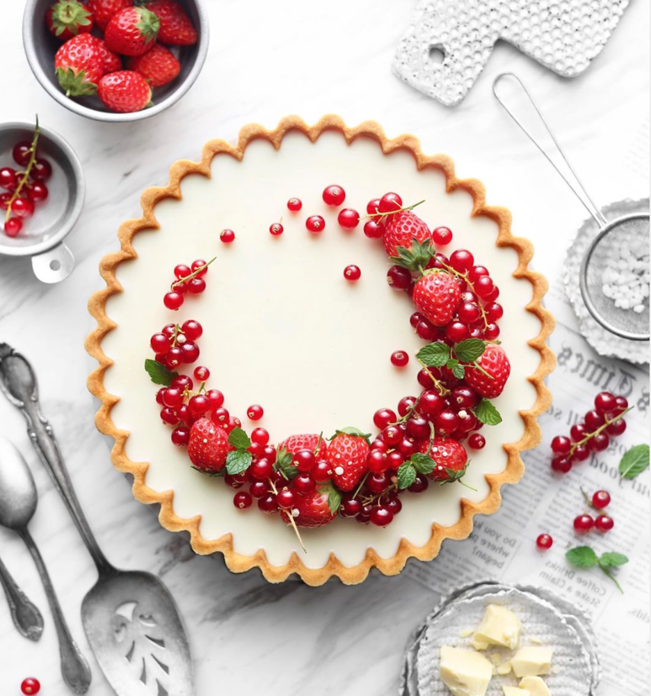 Vegan Strawberry White Chocolate Ganache Tart Recipe The Feedfeed