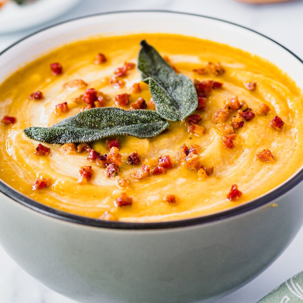 Sheet Pan Butternut Squash Soup by thefeedfeed