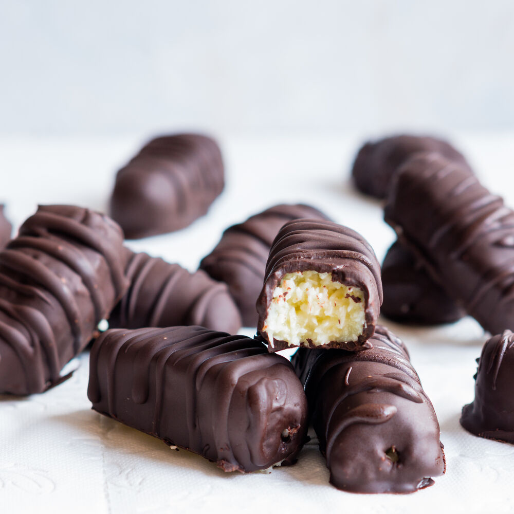 Dark Chocolate Coconut Candy Bar Recipe The Feedfeed