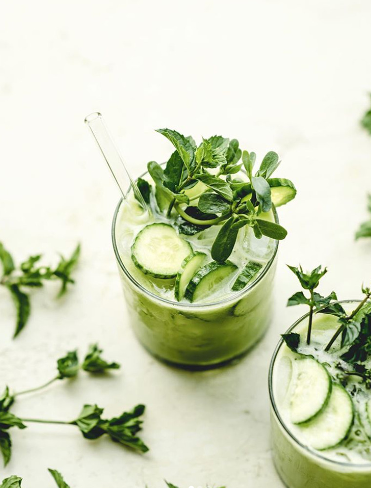 Mint, Apple and Cucumber Smoothie by  | Quick & Easy Recipe |  The Feedfeed