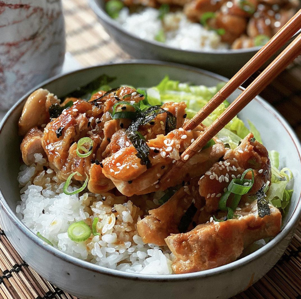 Simple Teriyaki Chicken Rice Bowl » Djalali Cooks