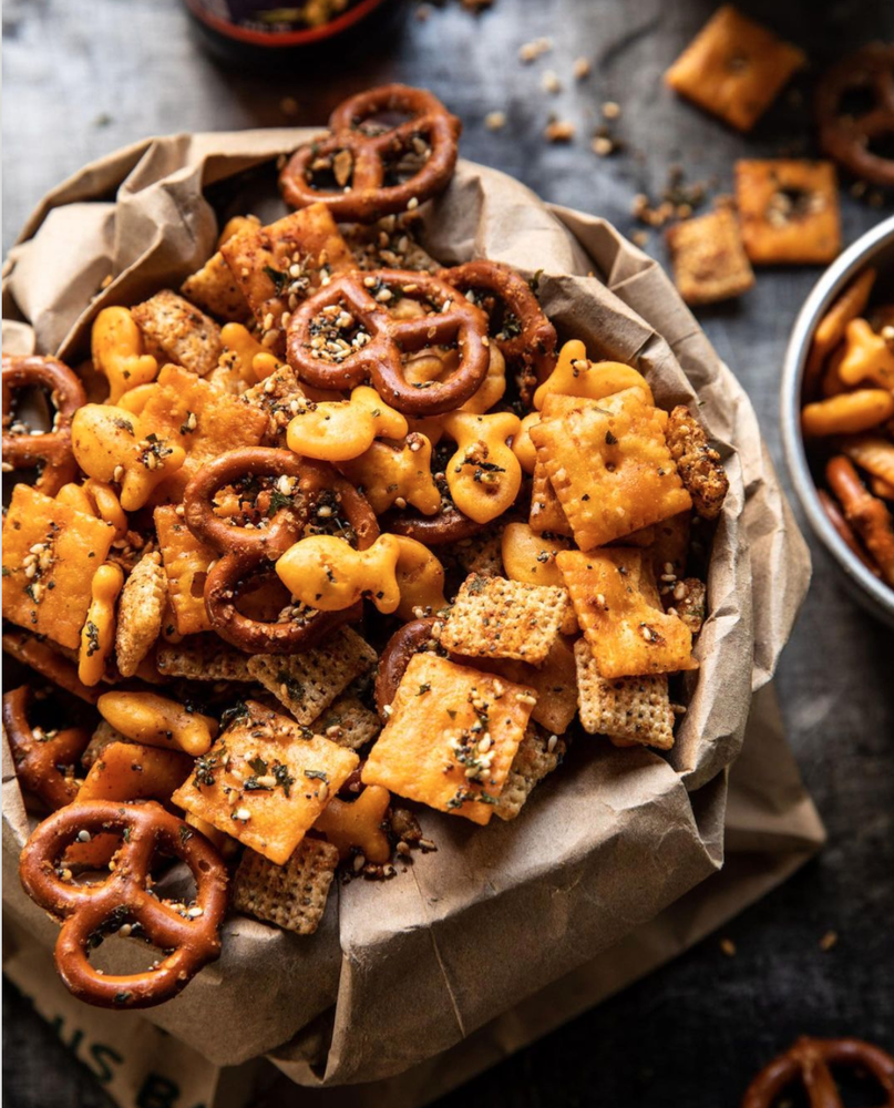 Everything Bagel Seasoning Ranch Chex Snack Mix Recipe The Feedfeed