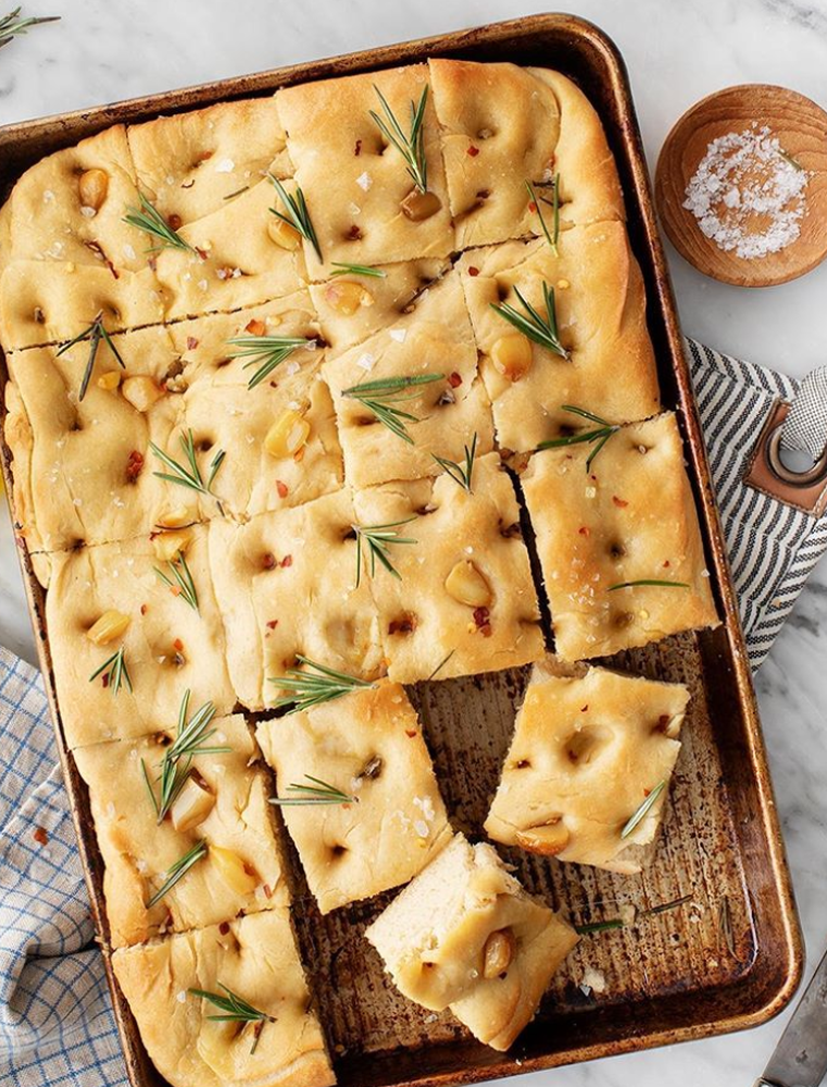 Focaccia with Garlic and Rosemary by loveandlemons | Quick & Easy ...