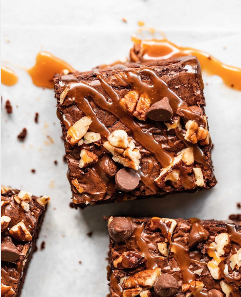 Salted Caramel Turtle Brownies Recipe The Feedfeed