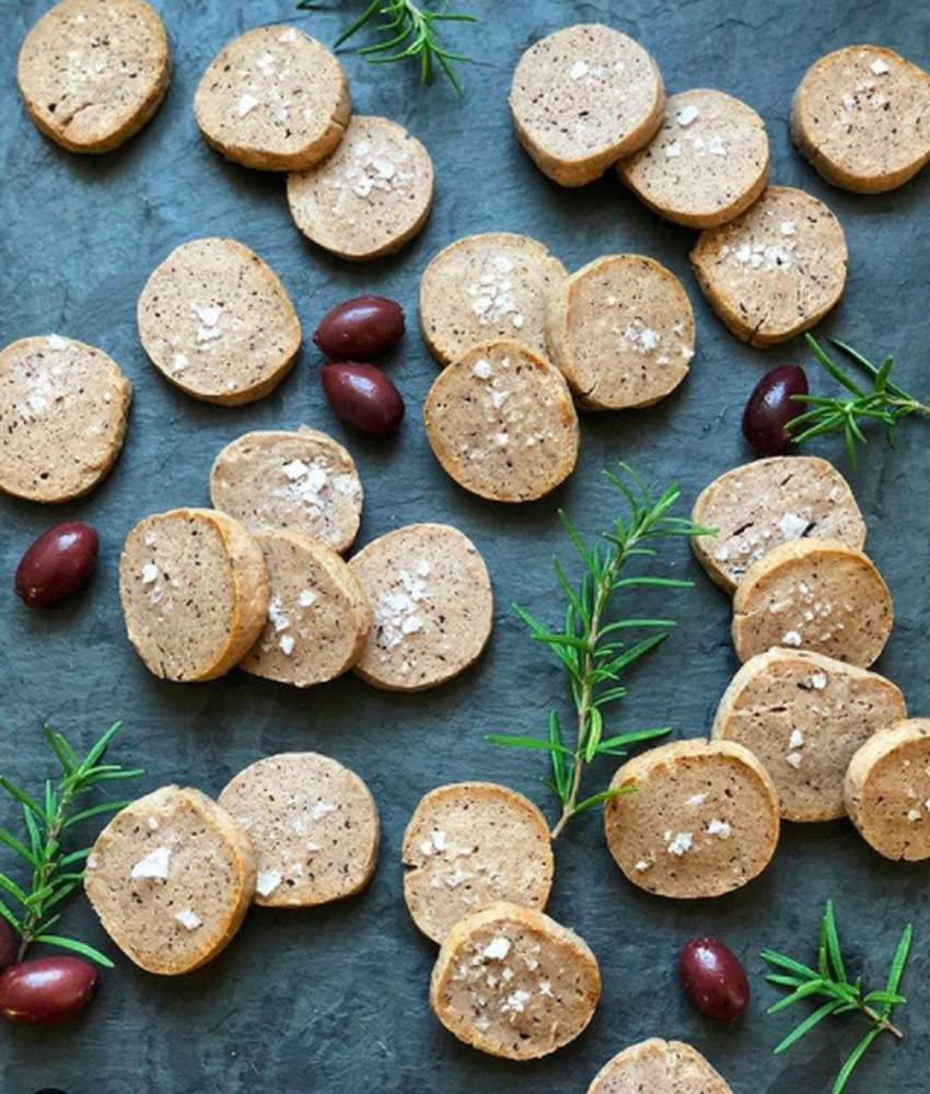 Boursin and Kalamata Olive Shortbread Crackers Recipe The Feedfeed