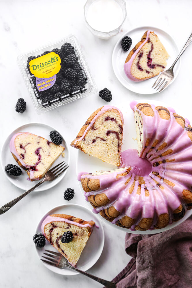 Blackberry Swirl Bundt Pound Cake Recipe