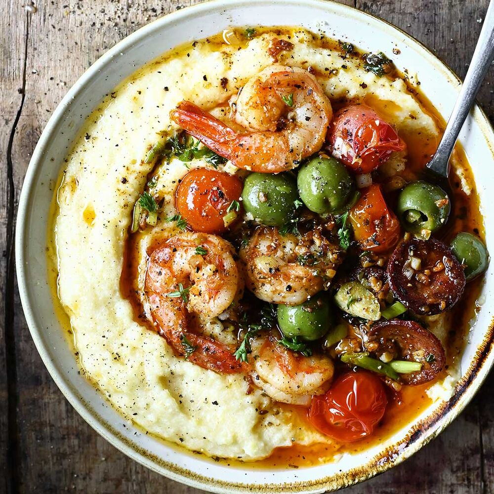 One-Pan Shrimp with Spanish Chorizo and Corn - Serving Dumplings