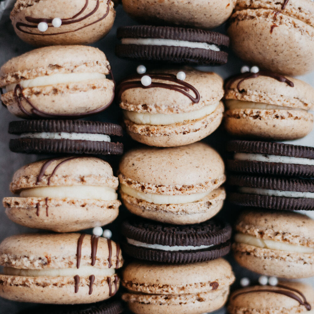 Cookies and Cream Macarons Recipe The Feedfeed