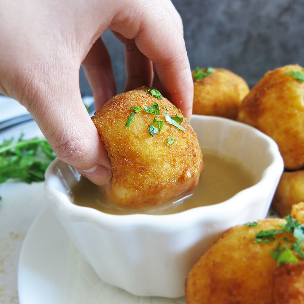 Stuffed Potato Balls by olivialam_ | Quick & Easy Recipe | The Feedfeed