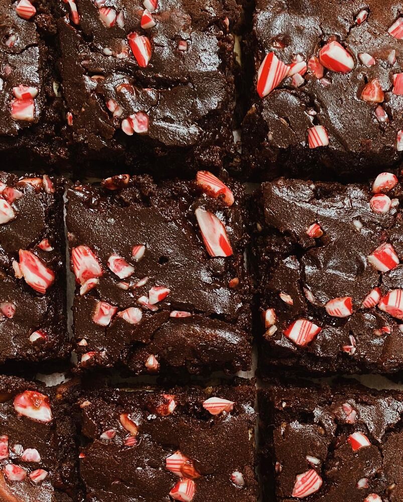Peppermint Pretzel Brownies Recipe The Feedfeed