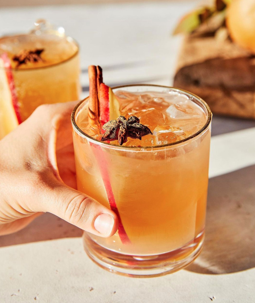 Pear Cider Bourbon Cocktail