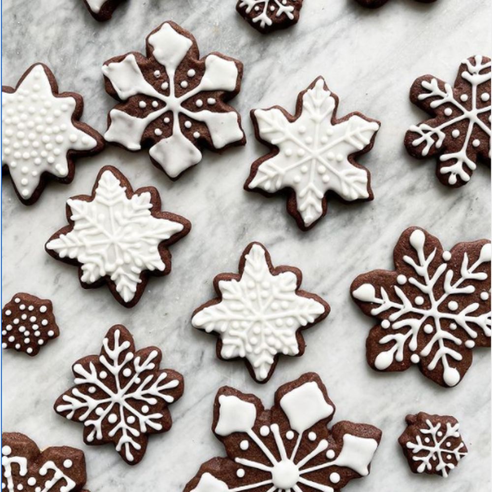 Chocolate Snowflake Cookies Recipe | The Feedfeed