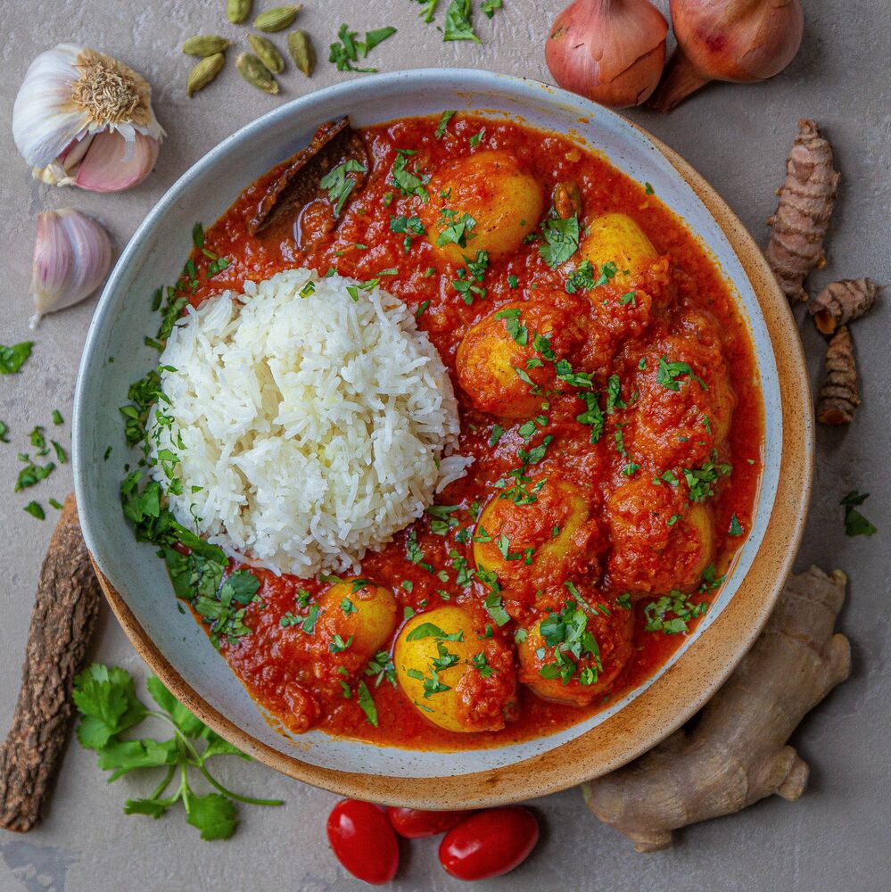 Ghee Roasted Baby Potatoes in Tomato Sauce Recipe The Feedfeed