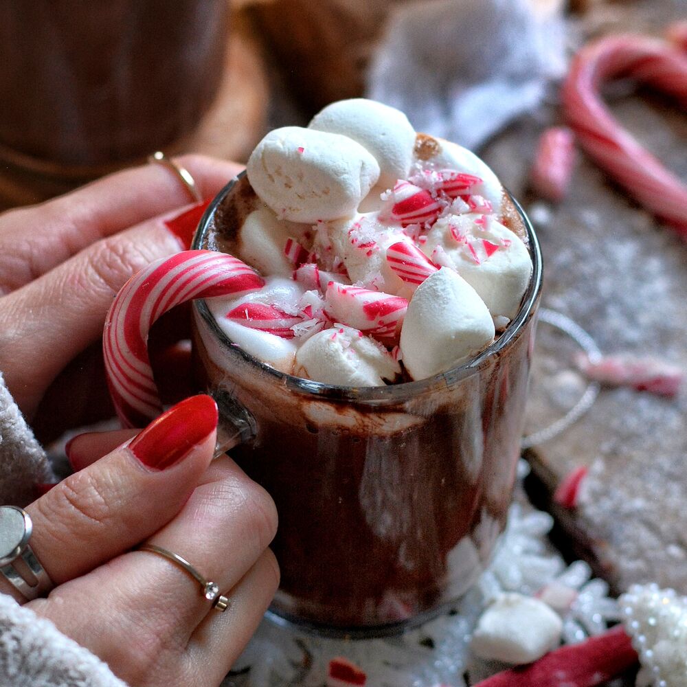 Homemade Vegan Peppermint Hot Chocolate Recipe | The Feedfeed