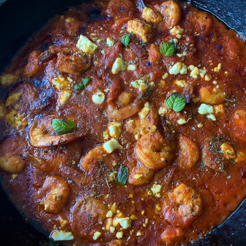 Shrimp with Feta Cheese Recipe | The Feedfeed
