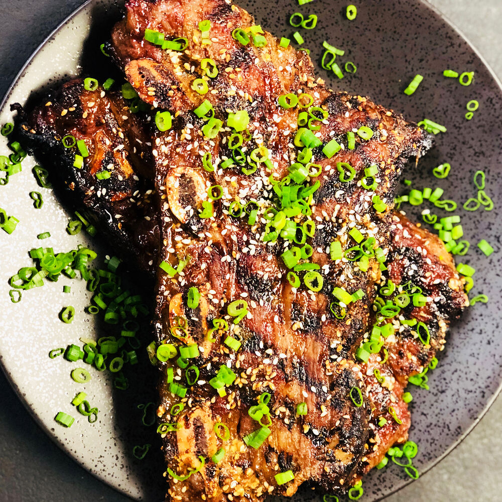 Kalbi Glazed Fullblood Wagyu Short Ribs by double8cattle Quick & Easy