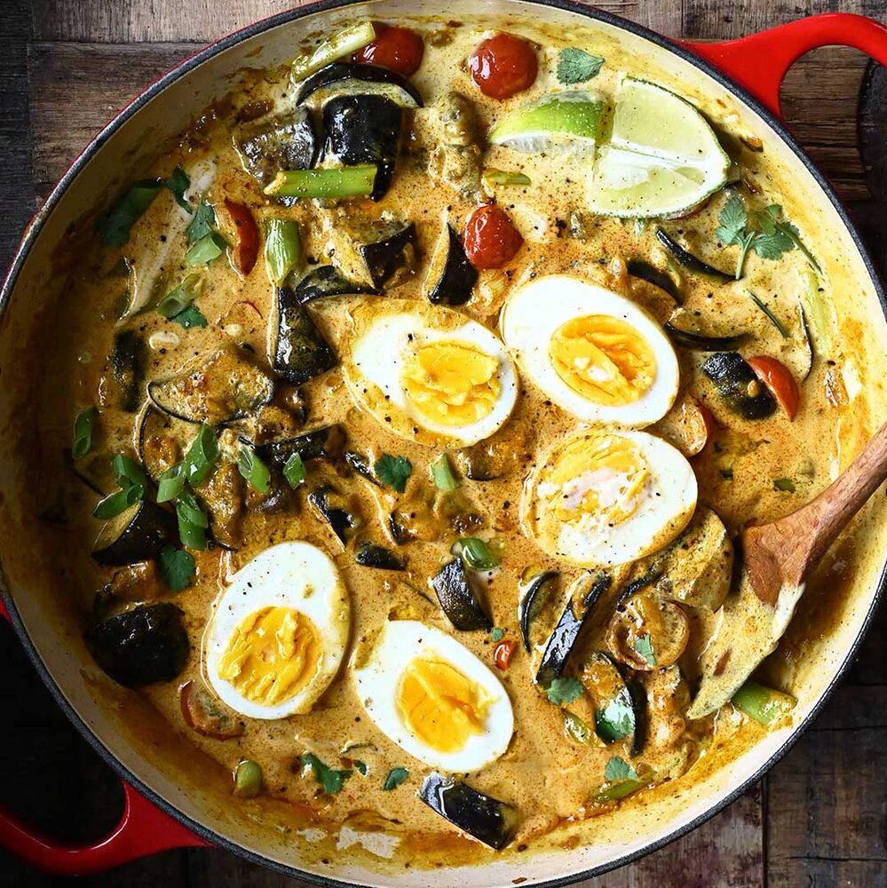 Eggplant Coconut Curry with Egg Recipe The Feedfeed