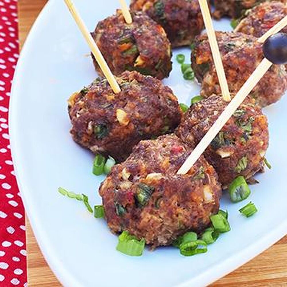 Spicy Wagyu Beef and Harissa Meatballs with Dip Recipe | The Feedfeed