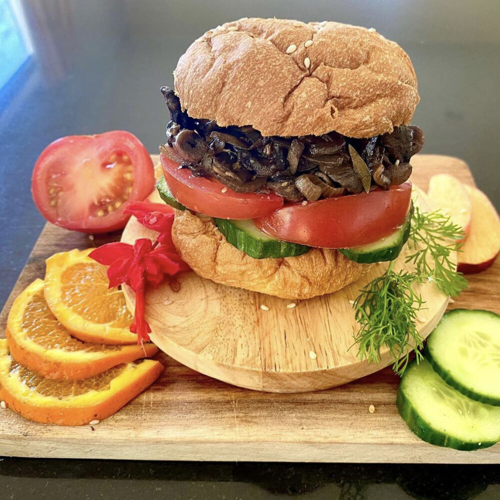 Vegan mushroom burger by susagas_kitchen Quick & Easy Recipe The