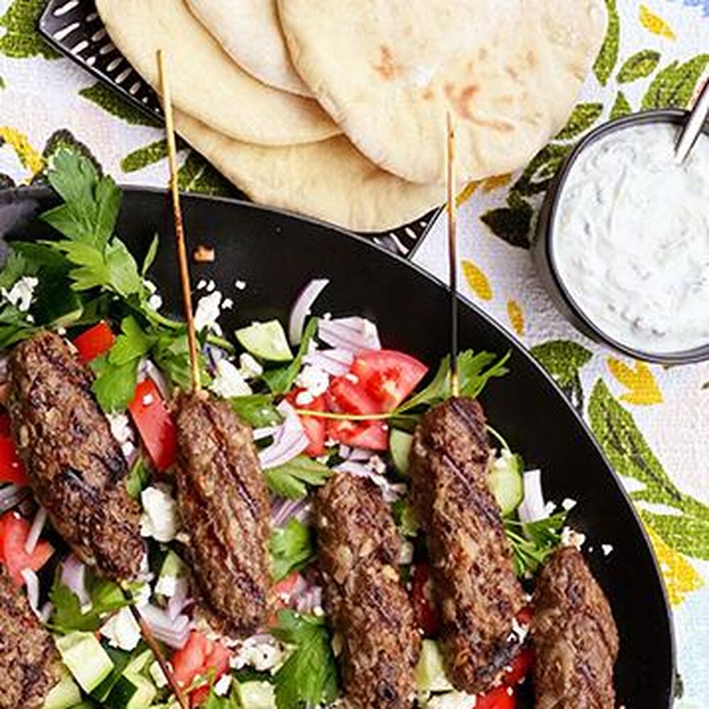 Wagyu Beef Kofta Kebabs with Tzatziki Sauce by double8cattle Quick