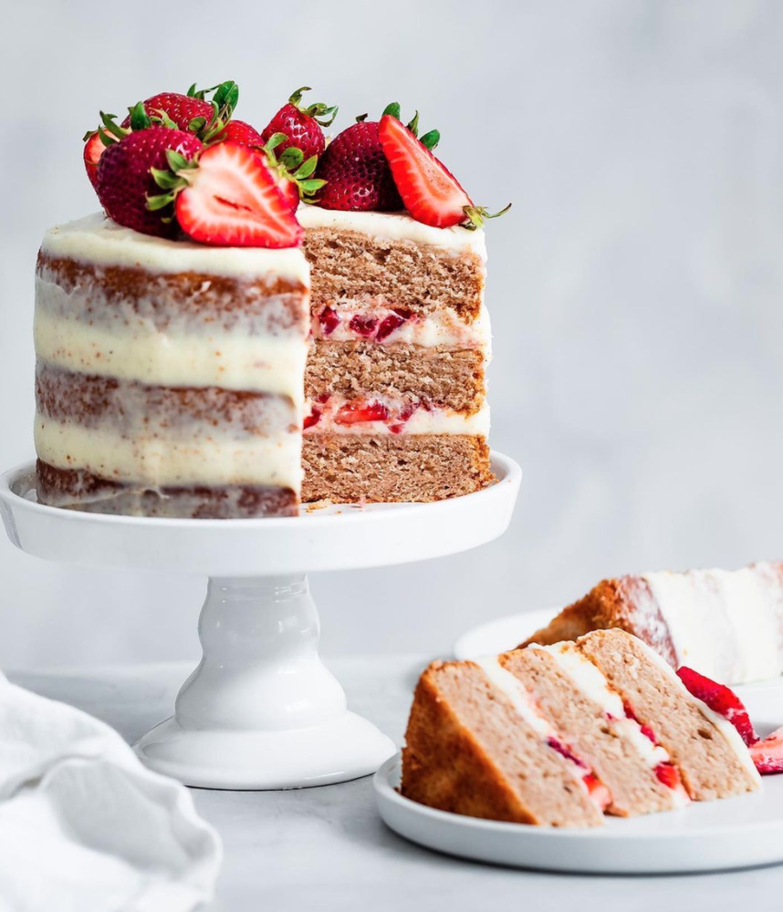 Strawberry Layer Cake | The Feedfeed