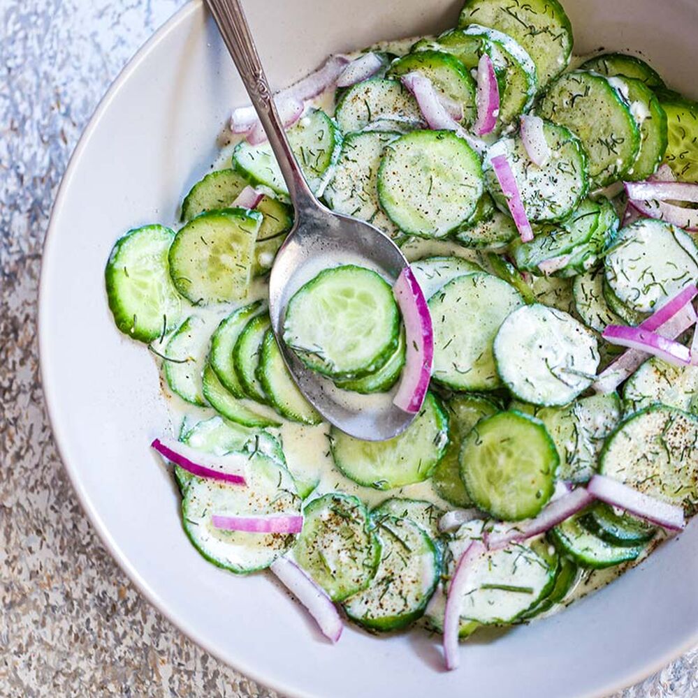 Gorgeous Cucumber Salad Recipe Landscape in 4K Gorgeous Cucumber Salad Recipe Landscape in 4K