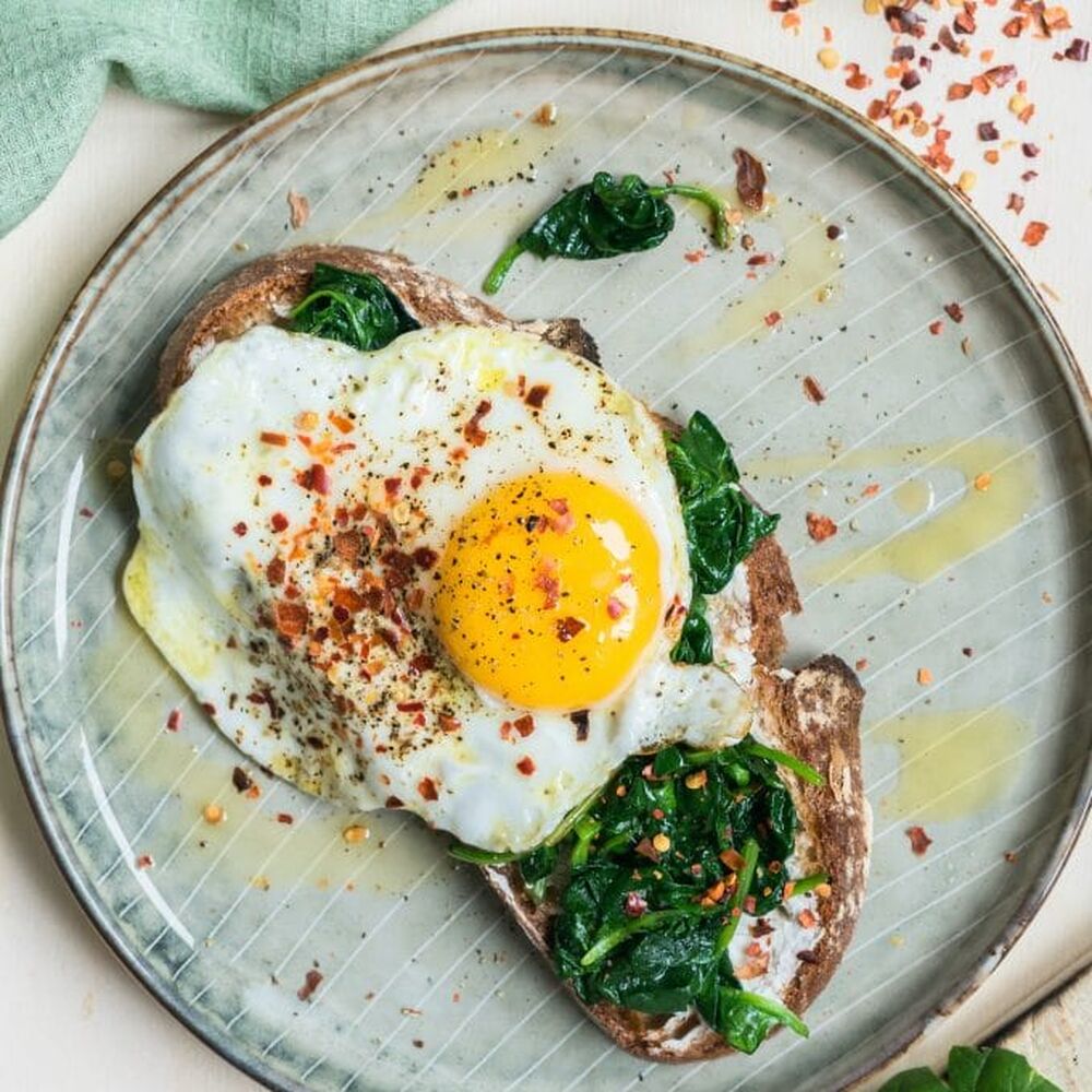 Spinach and Egg Toast Recipe The Feedfeed