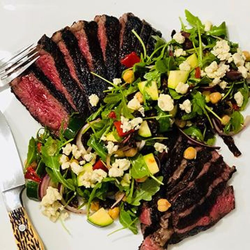 Herb Marinated Wagyu Beef Chuck Eye Steak by double8cattle Quick