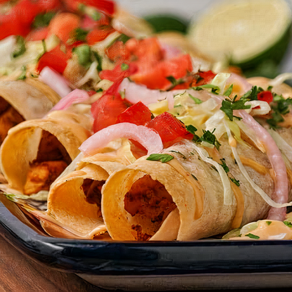 Spicy Jackfruit Flautas Recipe The Feedfeed