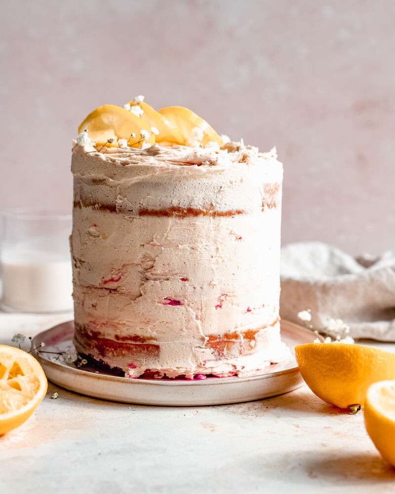 Easy Vegan Lemon Cake With Raspberry Buttercream Recipe The Feedfeed Easy Vegan Lemon Cake With Raspberry Buttercream Recipe The Feedfeed