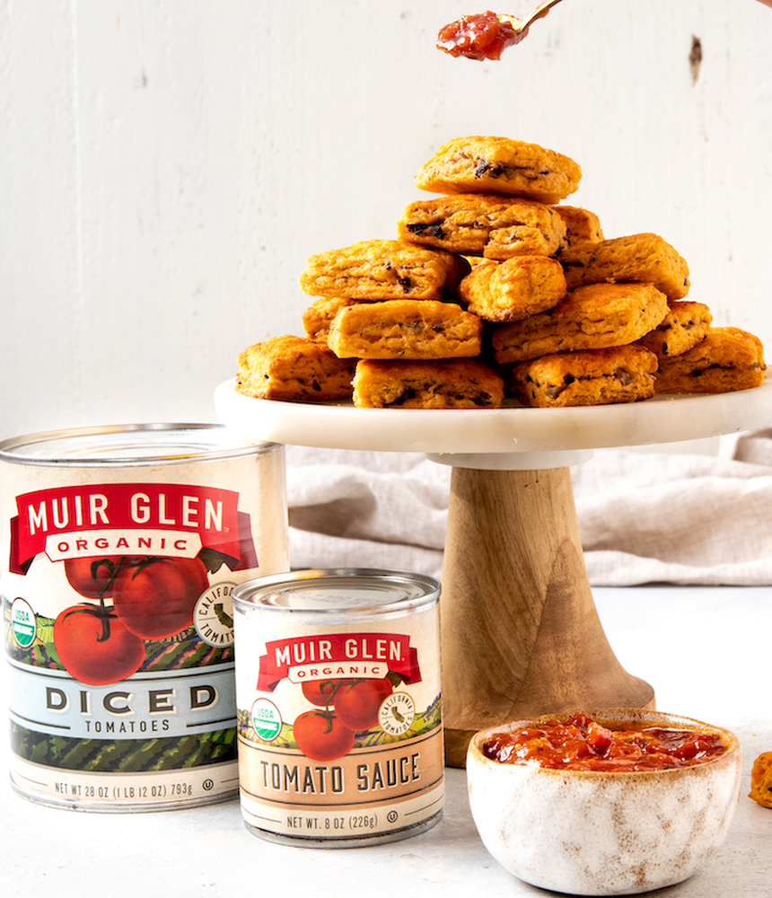 Tomato Bacon Olive Biscuits with Bloody Mary Jam The Feedfeed