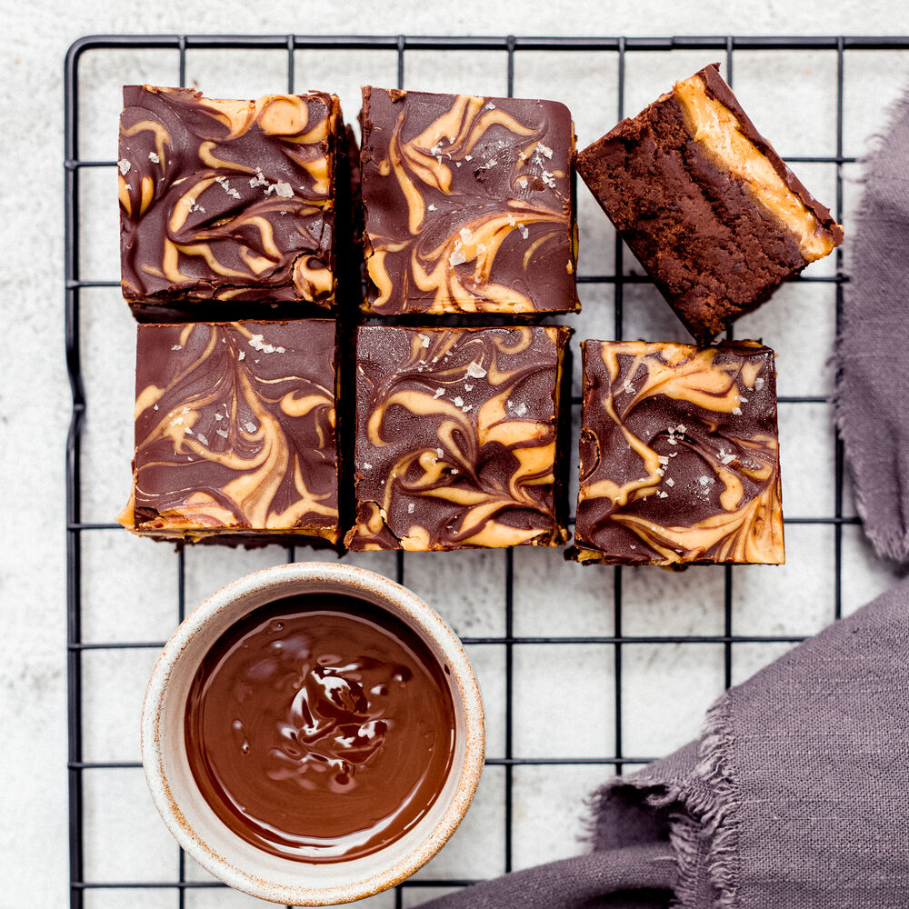 NoBake Vegan Peanut Butter Brownies Recipe The Feedfeed