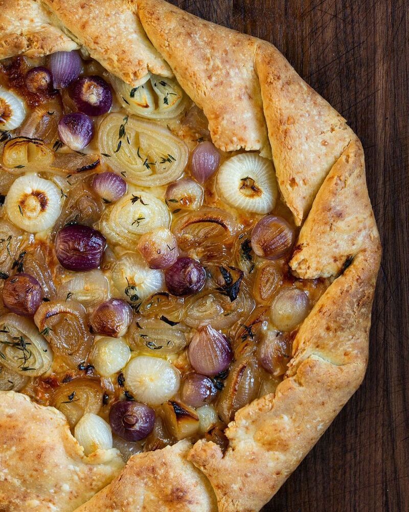 Savory Caramelized Onion Tart Recipe The Feedfeed