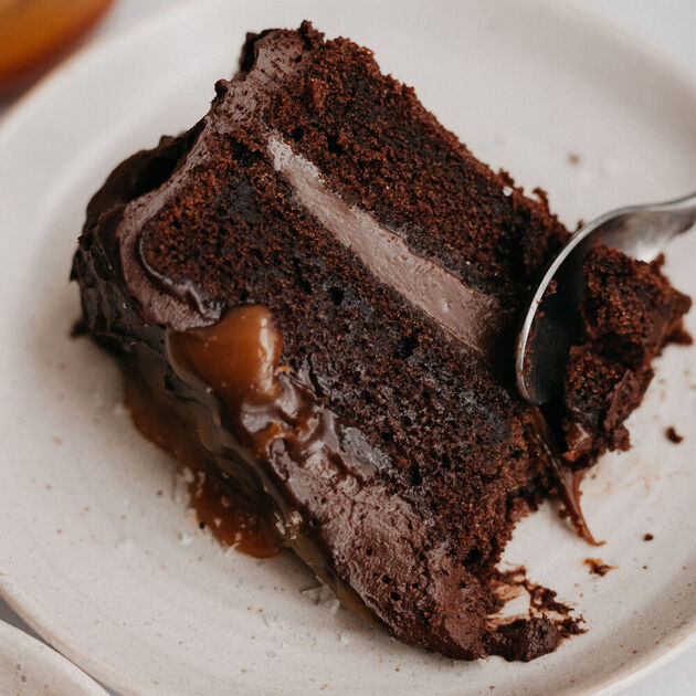 Triple Chocolate Cake - Sugar Spun Run