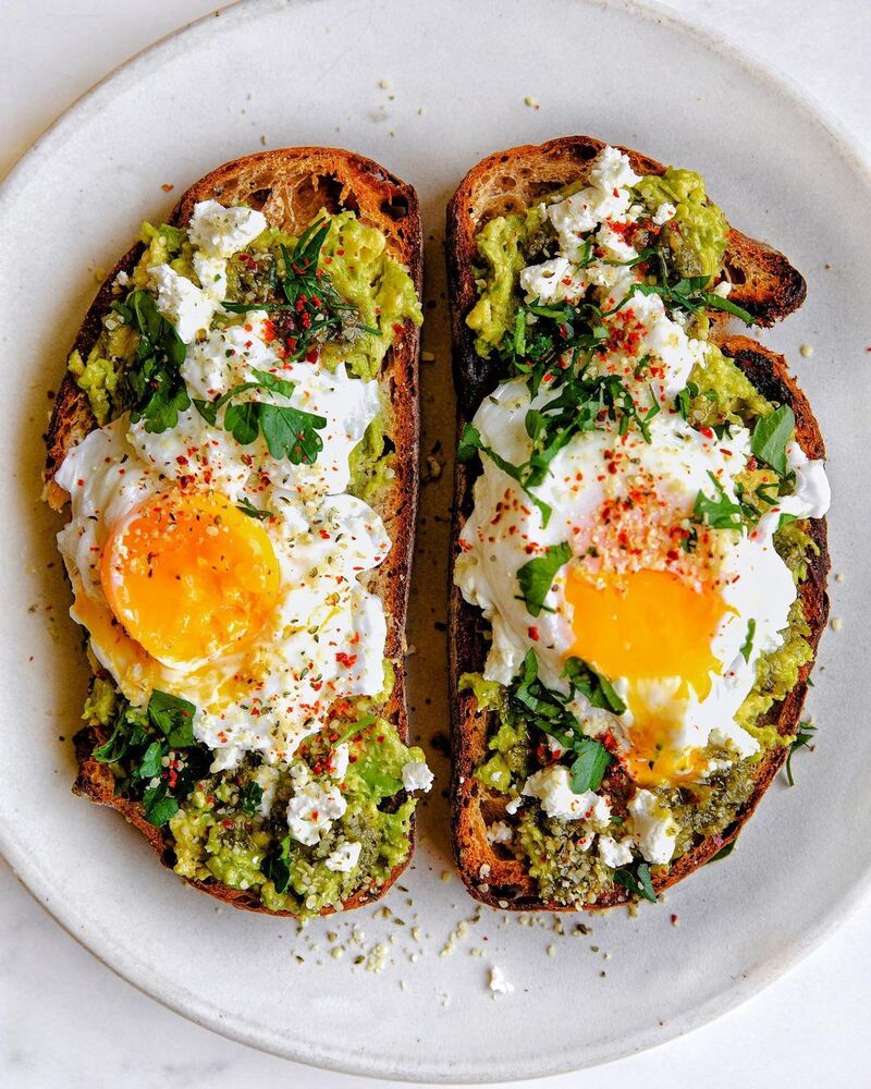 Avocado Toast with Poached Eggs Recipe | The Feedfeed