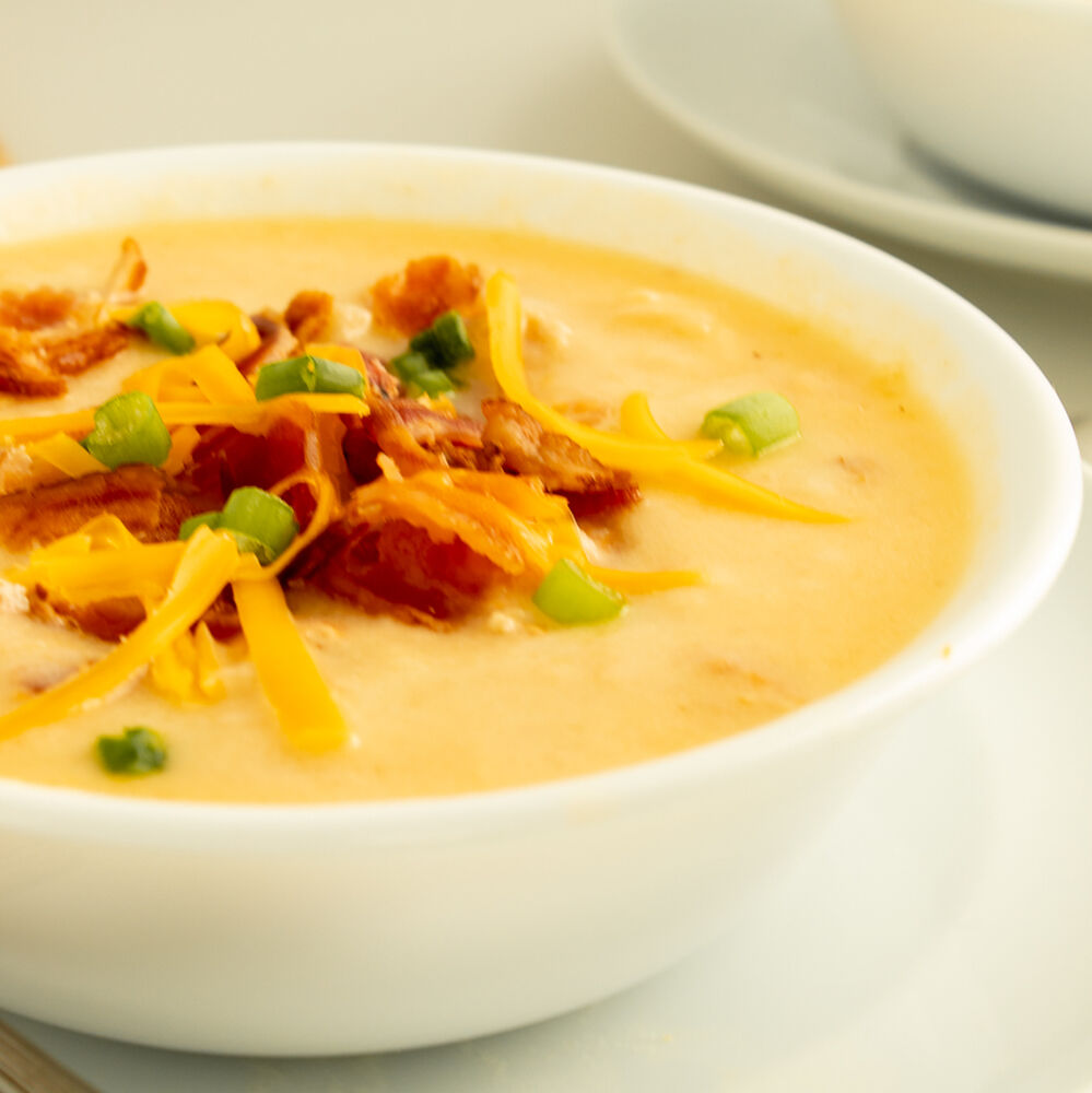 Pressure Cooker Cheesy Potato soup Recipe | The Feedfeed