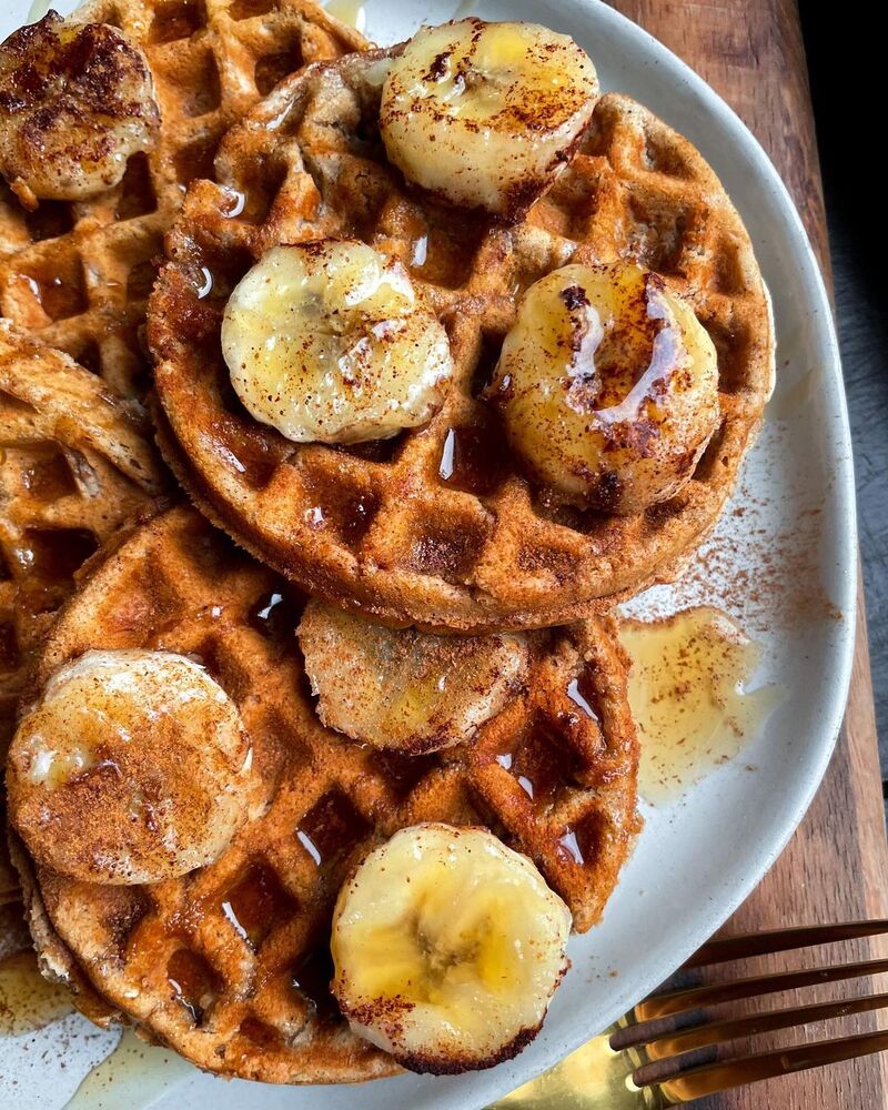 Oatmeal Protein Waffles (Gluten-Free) - The Roasted Root
