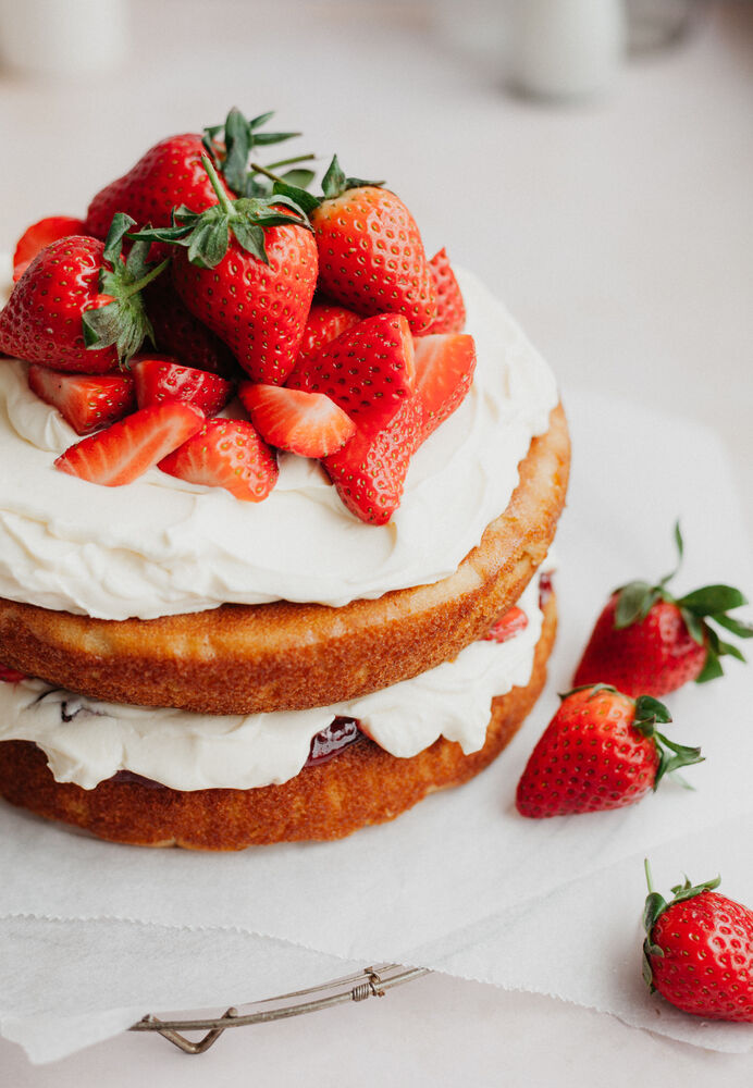 Strawberry Jam Layer Cake Recipe The Feedfeed