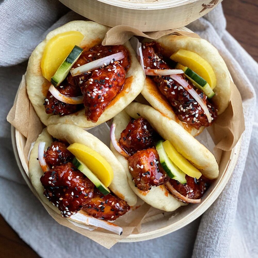 korean-fried-chicken-bao-recipe-the-feedfeed